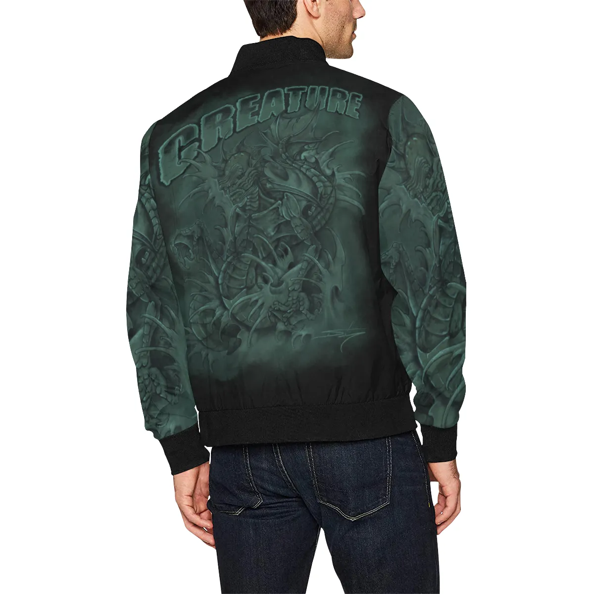 Creature From The Black Lagoon Bomber Windbreaker Jacket