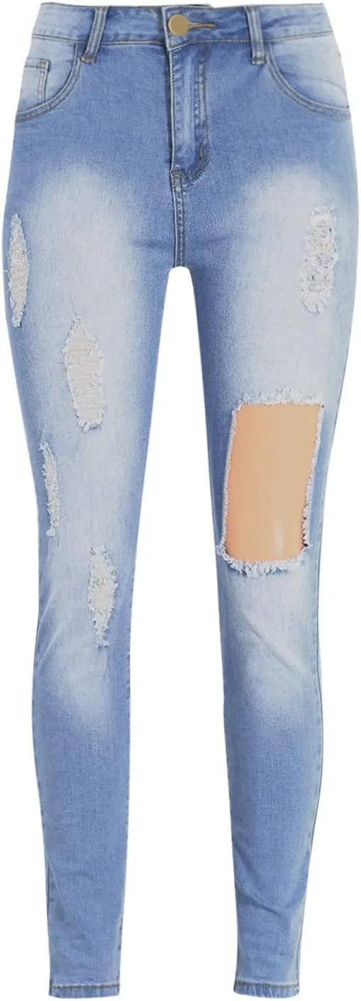 for Women Lift Jeans Butt Jeans Stretch Juniors Skinny Waisted Women's Distressed Skinny Jeans for Women