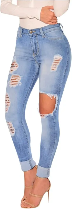 for Women Lift Jeans Butt Jeans Stretch Juniors Skinny Waisted Women's Distressed Skinny Jeans for Women
