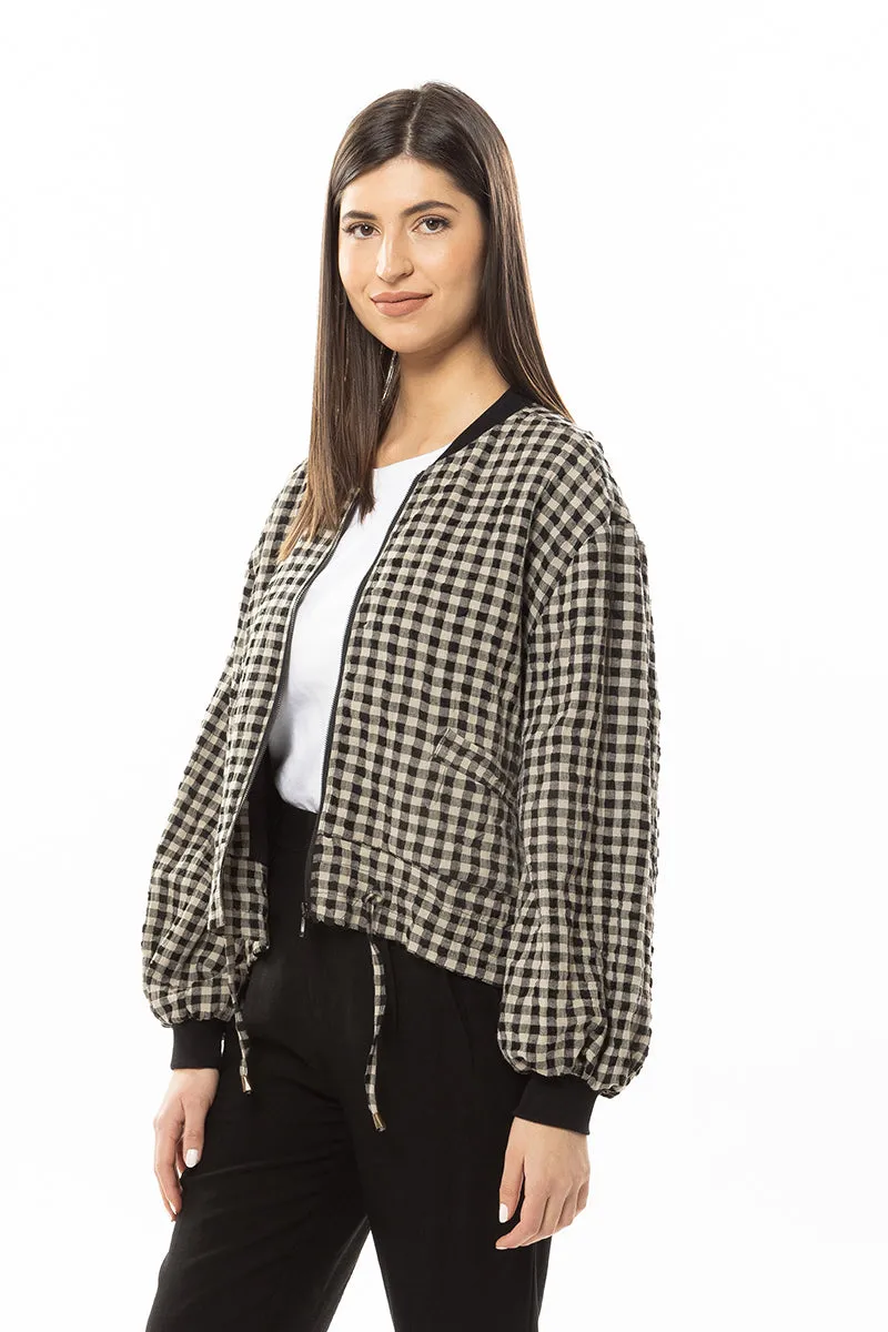 Keen Check Jacket -Natural Check