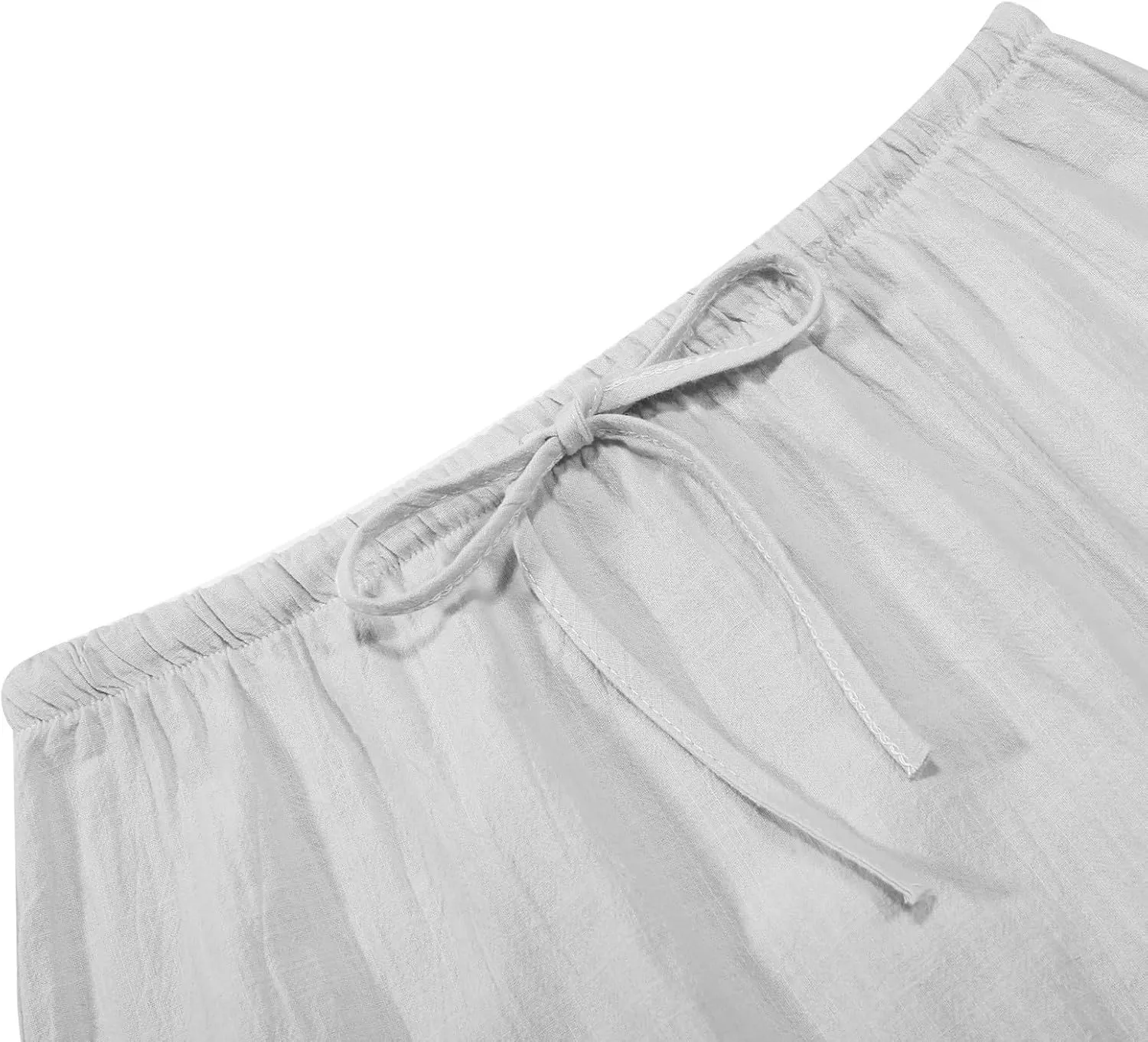 Long Skirts for Women with Slit high Elastic Waist Loose Solid Casual Maxi Skirt for Women Trendy Summer Vacation