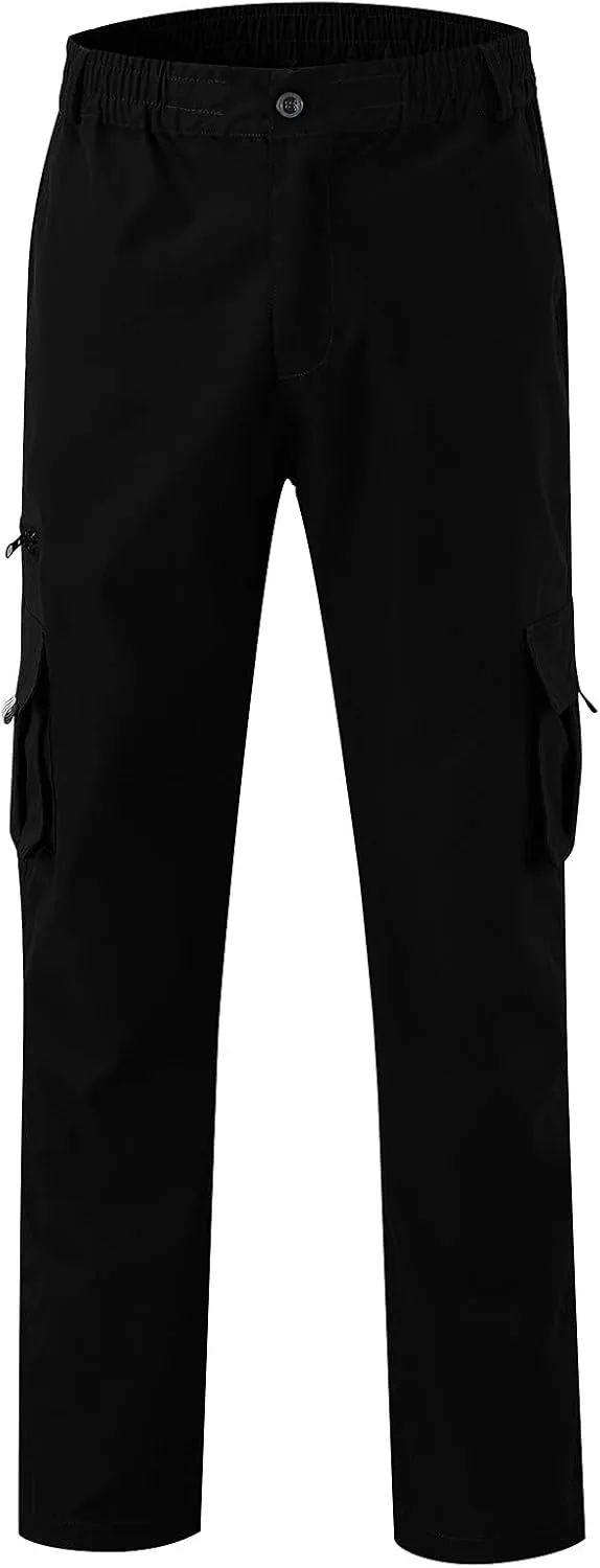 Mens Sweatpants Pants Casual Jogging Sports Elastic with Pockets Men's Men's Pants Heavyweight Fleece Cargo