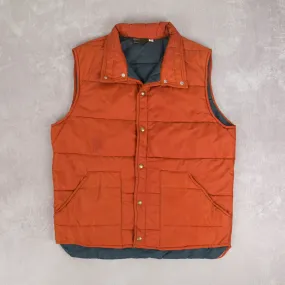 MEN'S VINTAGE 1970S JC PENNEY QUILTED GILET JACKET - X-LARGE