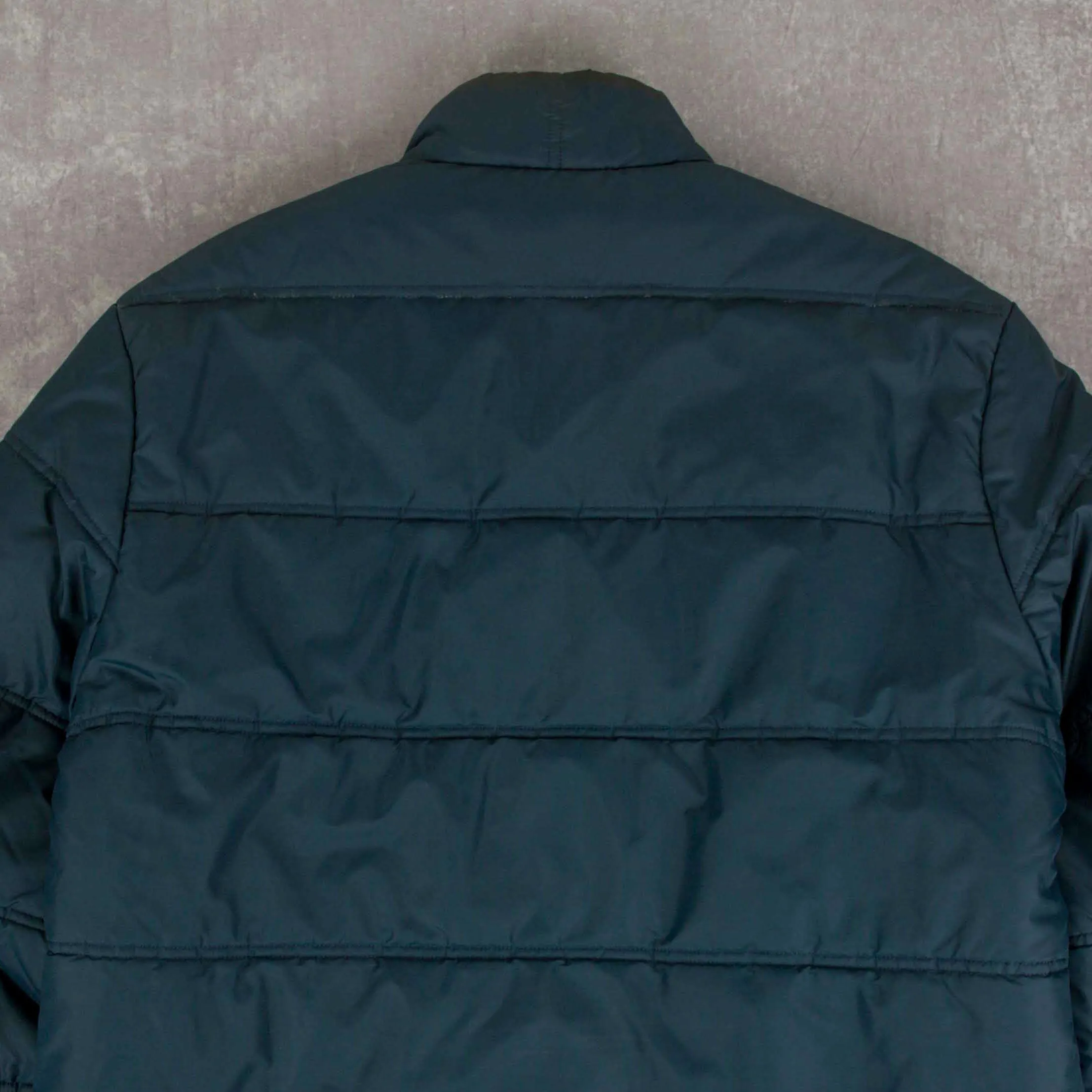 MEN'S VINTAGE 1970S QUILTED BOMBER JACKET - LARGE
