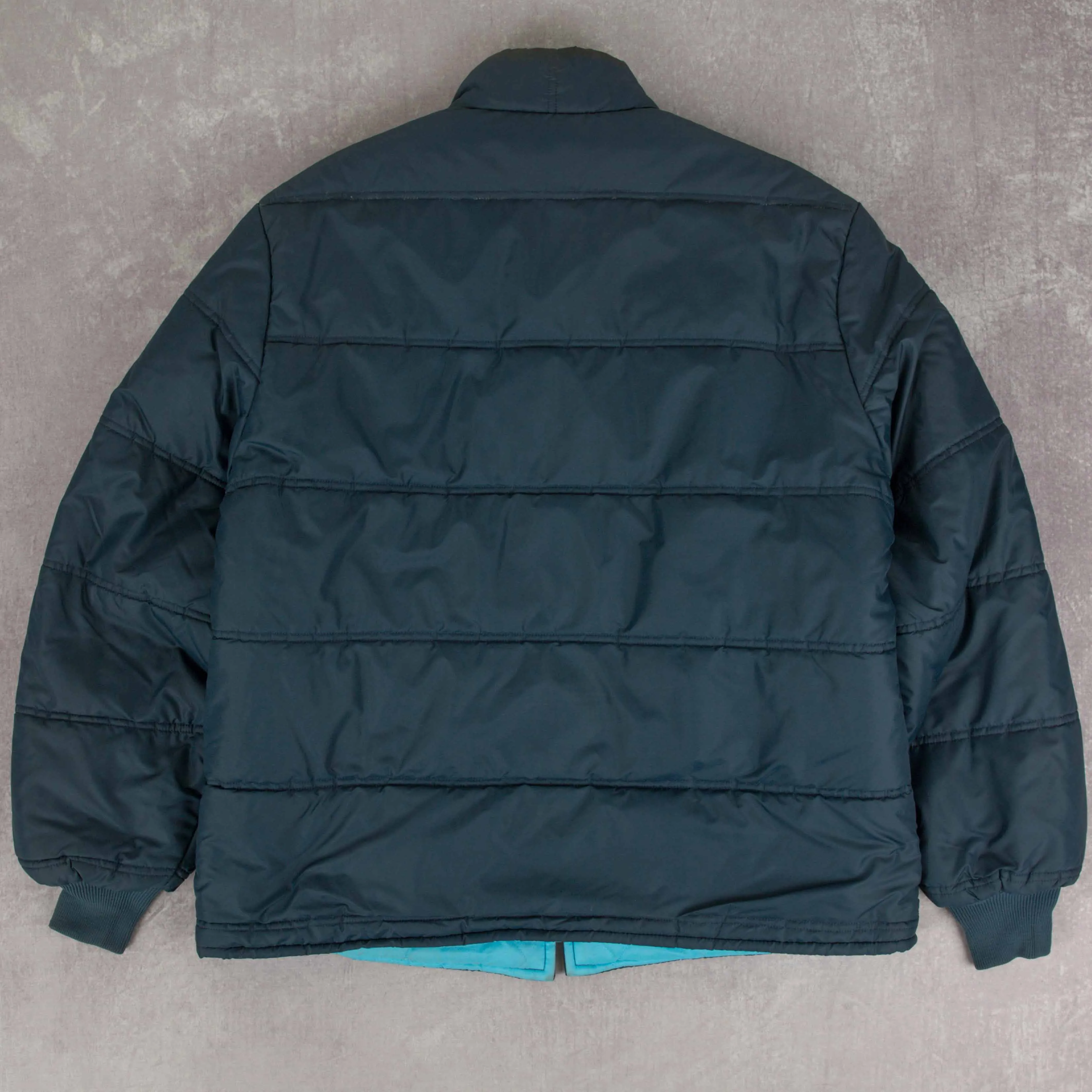 MEN'S VINTAGE 1970S QUILTED BOMBER JACKET - LARGE