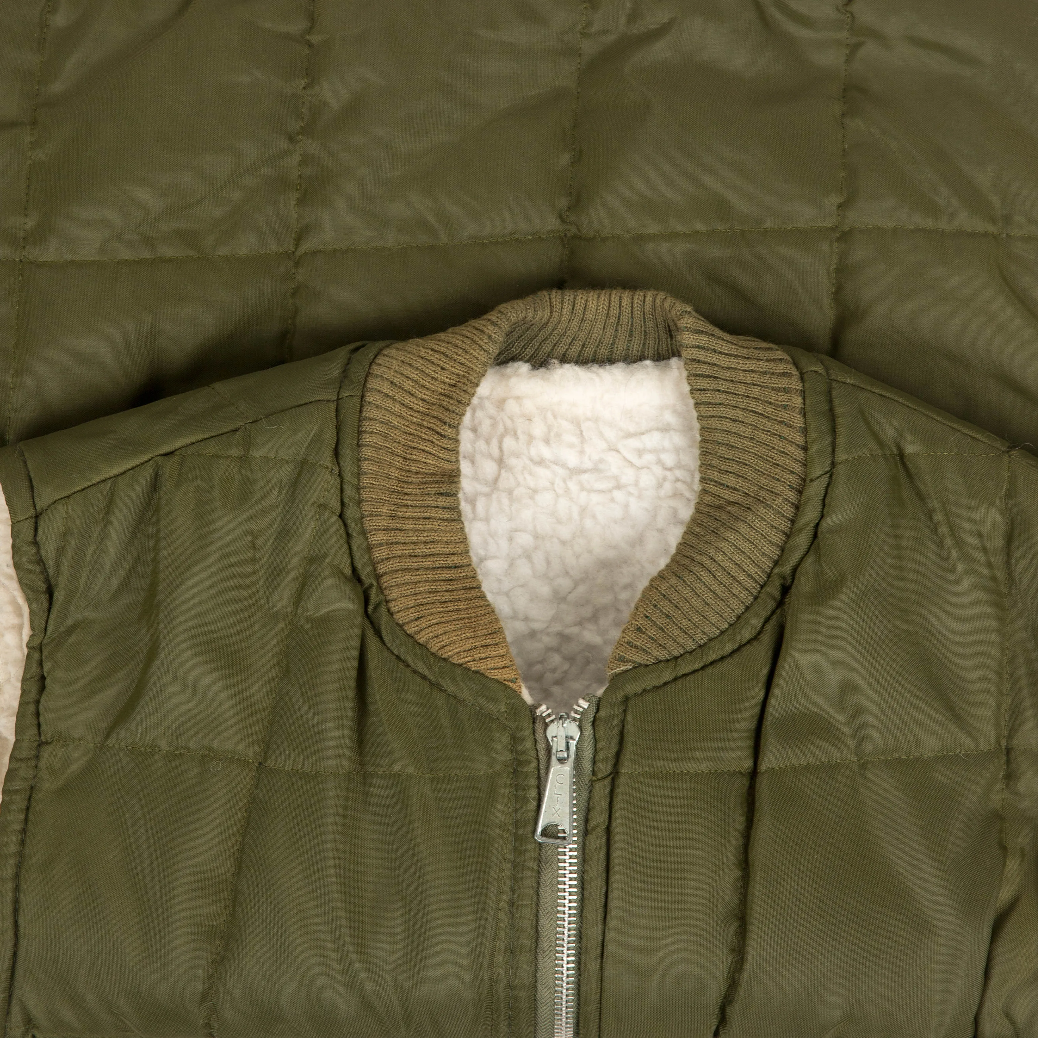 MEN'S VINTAGE 1980S QUILTED WORKWEAR GILET JACKET - MEDIUM