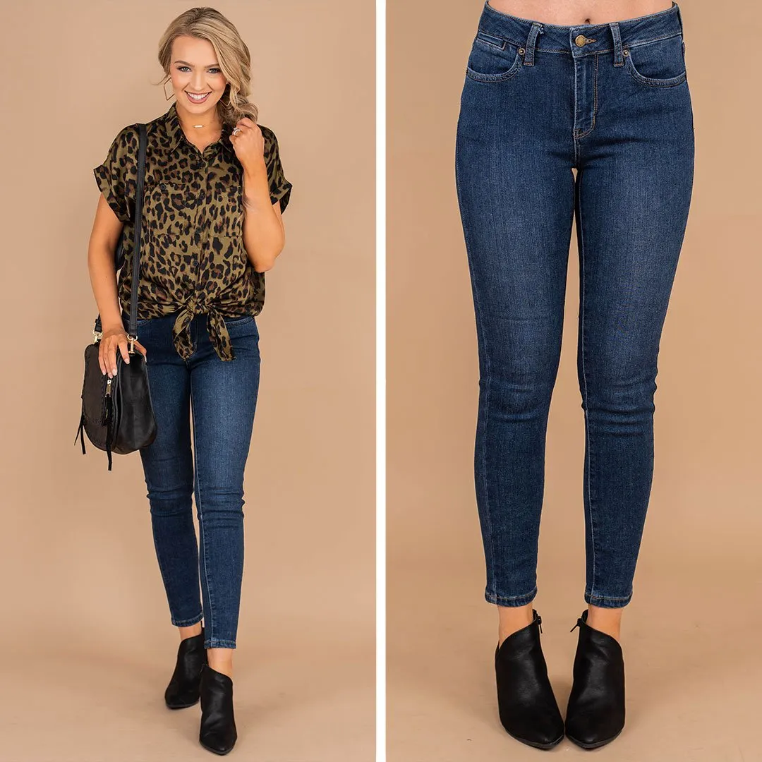 More Than Love Medium Wash Skinny Jeans