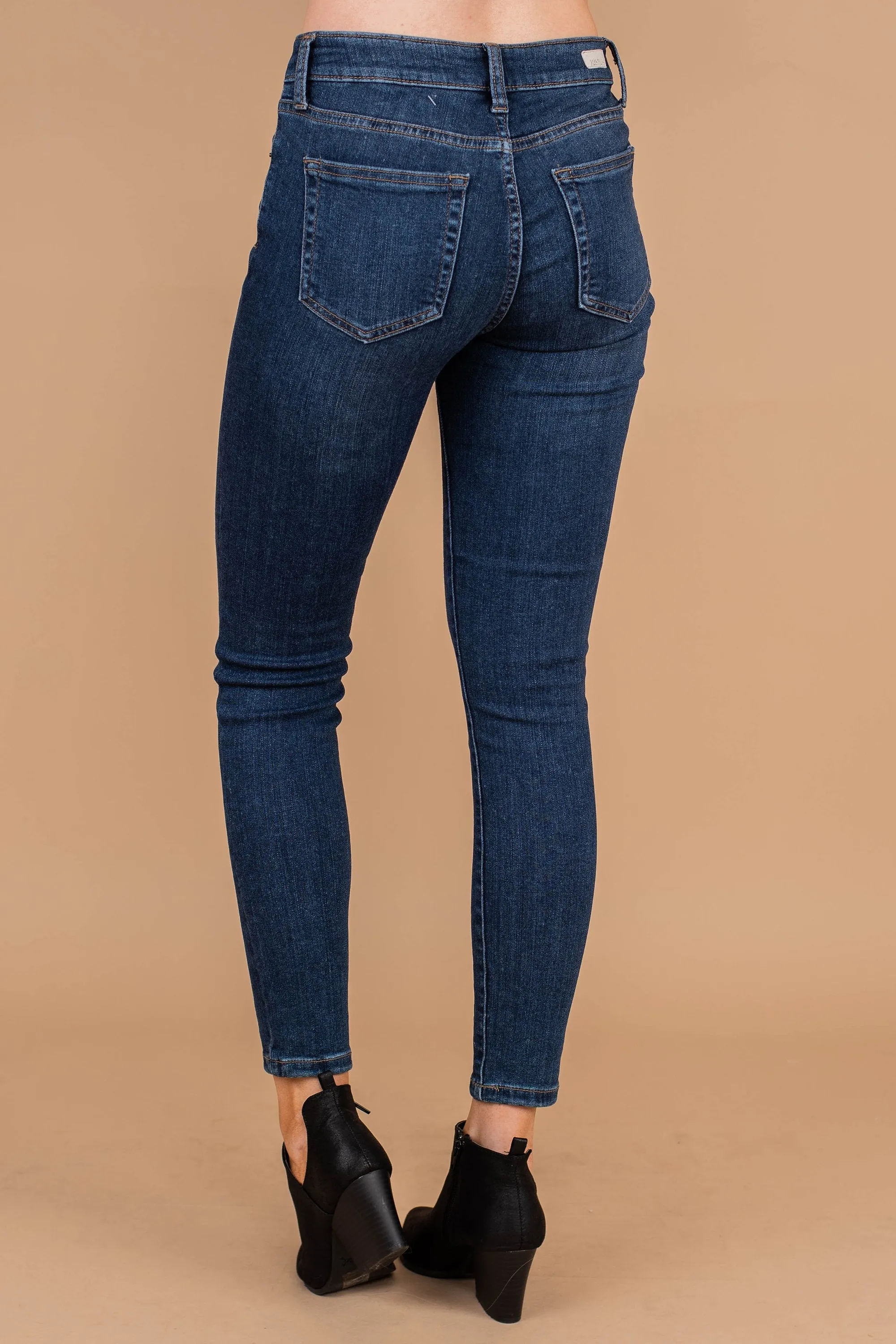More Than Love Medium Wash Skinny Jeans