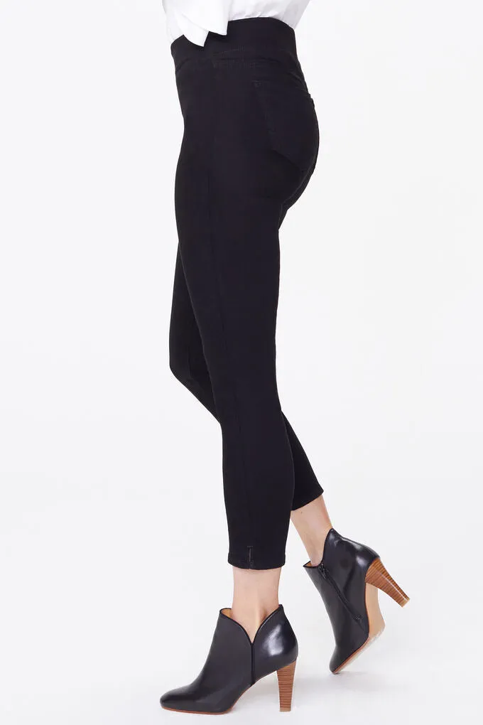 Pull on Skinny Pant With Ankle Slit