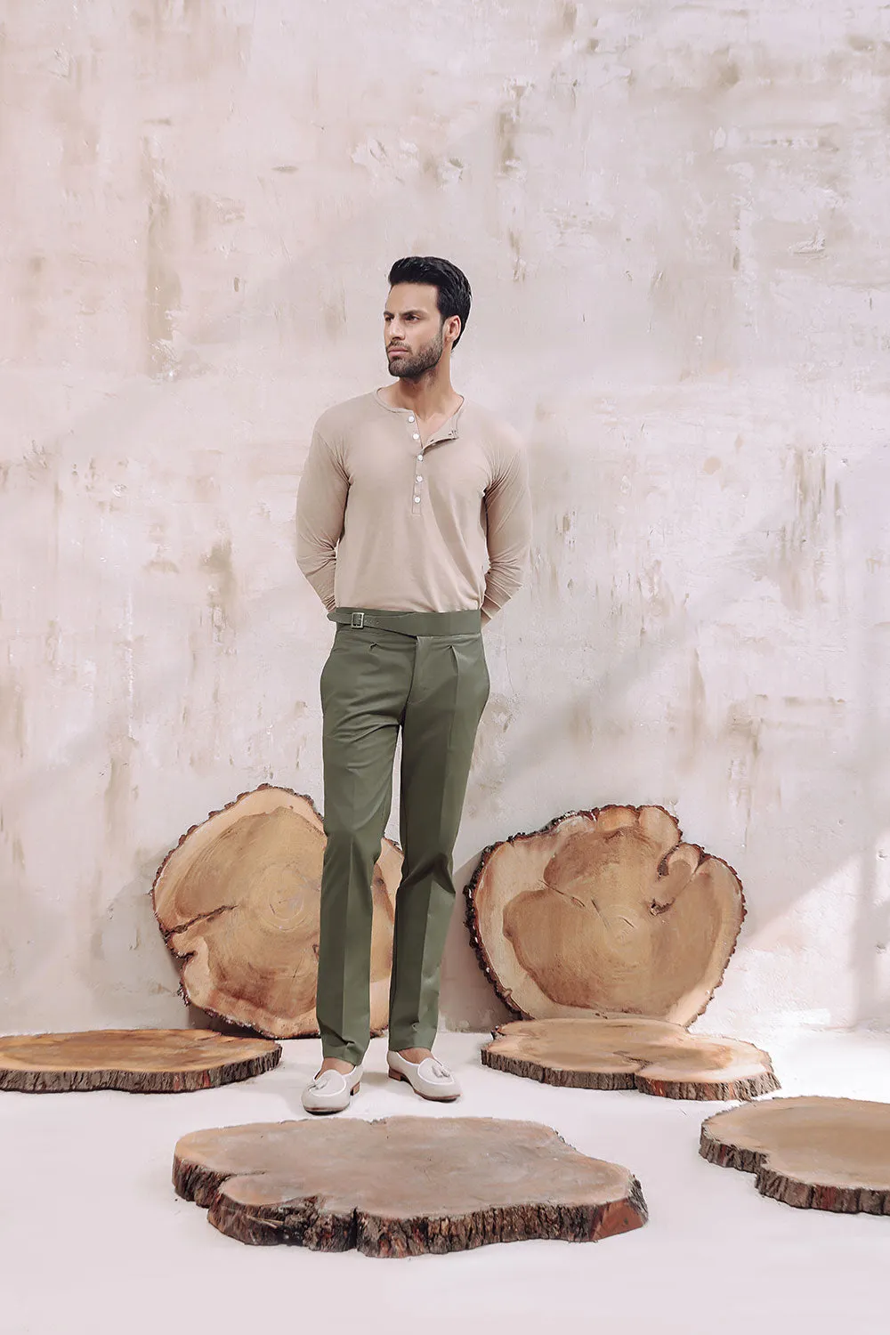Stone Five Button Henley